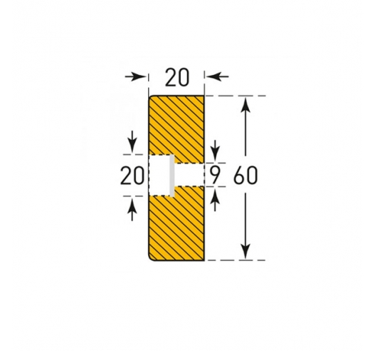 1000mm Length Pre-Drilled With 3 Holes