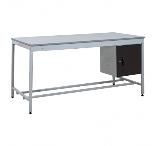 Taurus Utility Workbench with Cupboard In Black