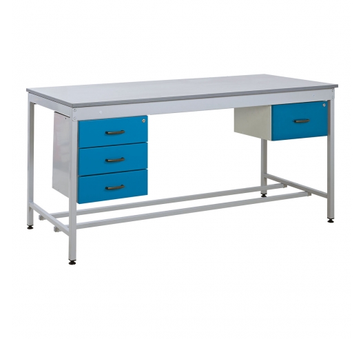 Taurus Utility Workbench with Triple Drawer Single Drawer