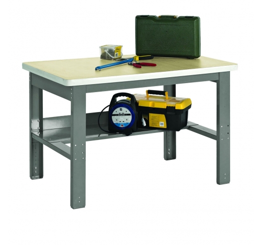 Adjustable Height Workbench with MDF Worktop