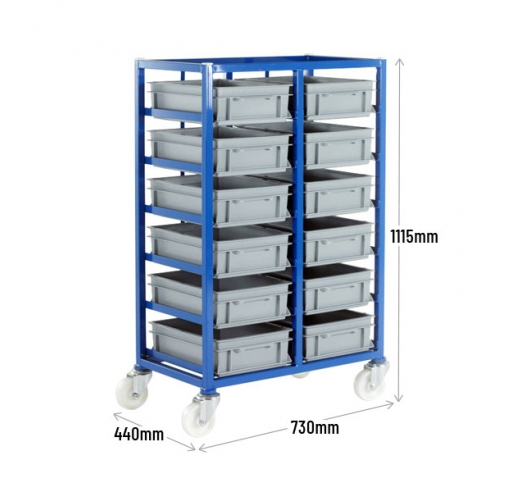 Small Parts Tray Rack Dimensions