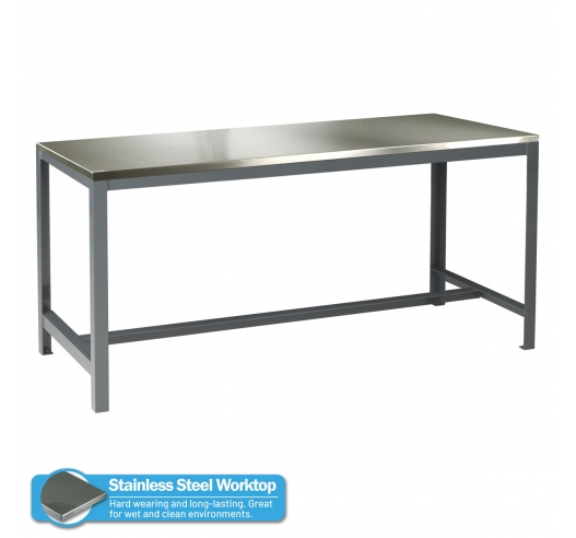 Extra Heavy Duty Engineering Workbench with Stainless Steel Worktop