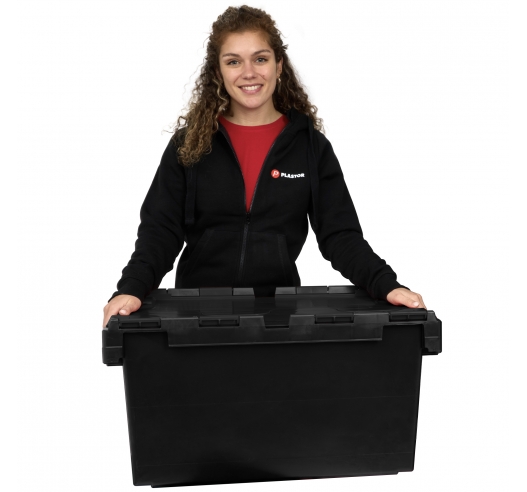 Large 80 Litre black crates