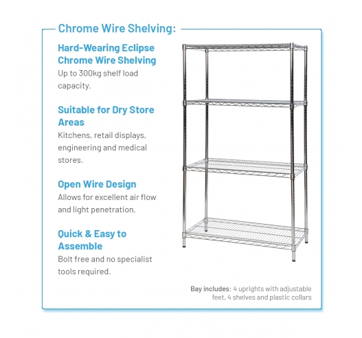 Chrome Wire Shelving Information