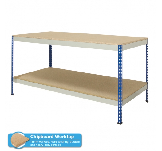 Boltless Rivet Workbench with Full Undershelf Boltless Rivet Workbench with Full Undershelf
