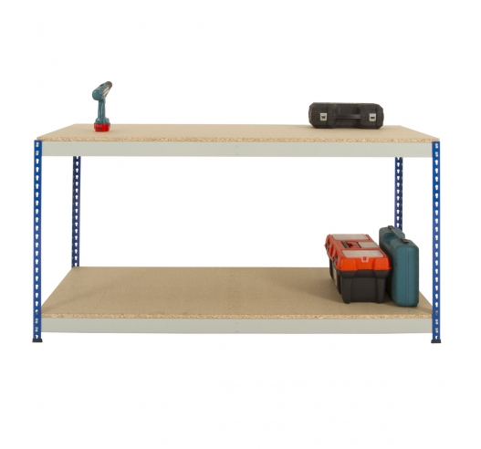 Boltless Rivet Workbench in Blue and Grey Boltless Rivet Workbench in Blue and Grey