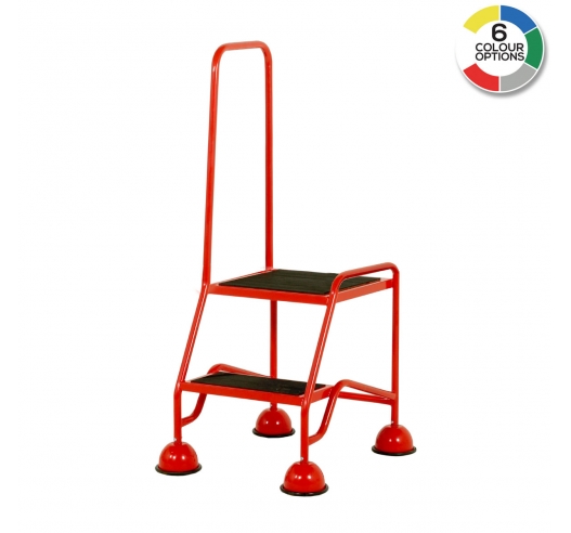 Steps with Single Handrail - 2 Treads