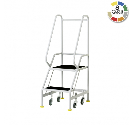 S301 2 Tread Narrow Aisle Spring Loaded Steps