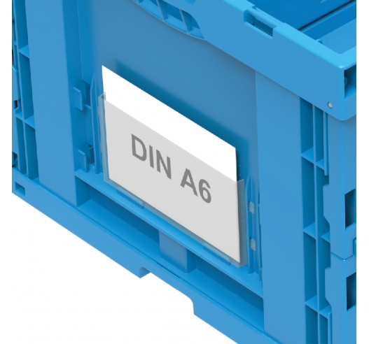 Clear Label Holder for Folding Walther Containers Clear Label Holder for Folding Walther Containers