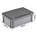 3-201-0-CASE Grey Range Euro Container Case - 40 Litres