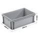 3-201-0 Grey Range Euro Container - 40 litres