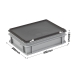 3-203-0-CASE Grey Range Euro Container Case - 10 Litres