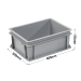 3-207-0 Grey Range Euro Container - 15 Litres