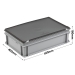 3-208-0-CASE Grey Range Euro Container Case - 30 Litres