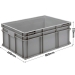 3-220-0 Grey Range Euro Container - 134 Litres