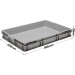 3-222-0 Grey Range Euro Container - 45 litres