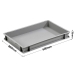 3-227-0 Grey Range Euro Container - 14 litres