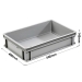 3-6413-02 Grey Range Euro Container - 26 litres