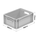 400 x 300 x 170mm Euro Stacking Container Tray with Handles