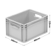400 x 300 x 220mm Euro Stacking Container Tray with Hand Holes