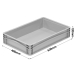 600 x 400 x 120mm Euro Stacking Container with Hand grips