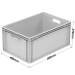 600 x 400 x 270mm Euro Stacking Container Tray with Hand Hole