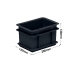 Euro Conductive Container 2 Litre (200 x 150 x 120mm)