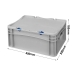 Euro Container Case with Hinged Lids and Snap Locks