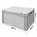 Prime Economy Euro Container Cases (600 x 400 x 335mm) with Hand Holes