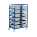 CT216P Small Parts Storage Tray Rack With 12 Euro Containers