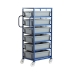 CT506P Mobile Tray Rack With 6 Euro Containers