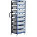 CT508P Mobile Tray Rack With 8 Euro Containers