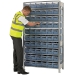 Kanban Shelving Bay With 60 CTB Picking Bins - 2 Sizes Available