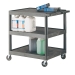 Strong Plastic Shelf Trolley with 3 Shelves