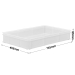 White Confectionery Tray with Solid Sides and Base - M211B