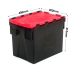 24 Litre Medium/Small Euro Crate with Black Body and Red Lid