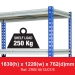 Z Rivet Racking Shelving Bay (1830h x 1220w x 762d mm) with 5 Shelves