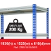 Z Rivet Racking Shelving Bay (1830h x 1525w x 610d mm) with 5 Shelves