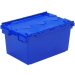 Plastic crate in blue