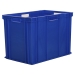 Blue Plastic Storage Box With Hand Holes