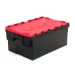 Red and black totes with 40 litre capacity