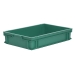 Green Plastic Stackable Tray with Solid Sides and Base