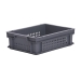 Grey Perforated Euro Plastic Container
