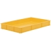 Yellow Stacking Confectionery Trays with solid sides and base