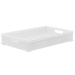 White Stacking Confectionery Tray Solid Sides And Base