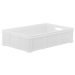 White Stacking Confectionery Tray Solid Sides And Base