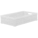 White Stacking Confectionery Trays Mesh Sides And Base
