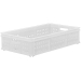 White Stacking Confectionery Trays Mesh Sides And Base