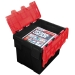 24 Litre Black and Red Storage Box Ideal for A4 Magazines