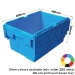 Coloured Plastic Crates in Orange, Purple, Blue, Red, Green and Yellow